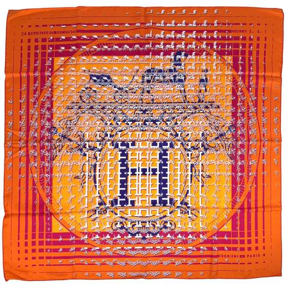 Hermes Hermès Carré 90 24 FAUBOURG SECONDE commemorating the 10th anniversar...